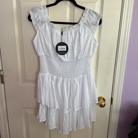 White Fox White Romper - Picture 2 of 2